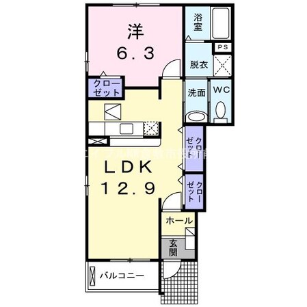 ポポラーレＡの物件間取画像